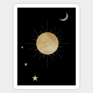 Moon, Sun, and Stars Magnet